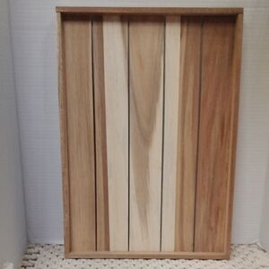 Elegant Multi-Tone Light Wooden Vanity Tray